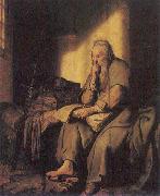 Rembrandt Peale St Paul in Prison oil painting